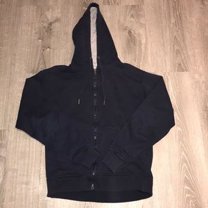 Navy blue zip up champion hoodie